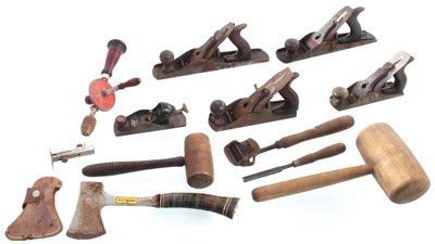 Assorted Makers: Lot Of Sound & Compl Woodworking Tools