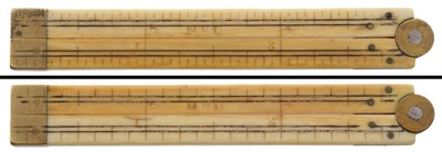 STANLEY (Unmarked), No. 0: 6 Inch, Two Fold Folding Rule