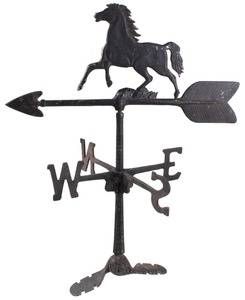 Unmarked: 20thj C. Cast Alum. Weather Vane