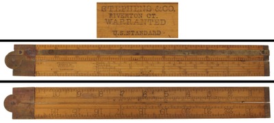 Stephens & Company, Riverton, Connecticut, No. 9: Two-Foot/Two-Fold Folding Rule