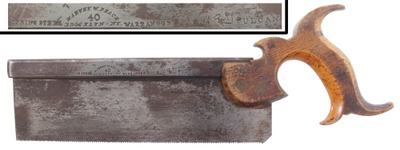 Harvey W. Peace, Brooklyn, New York: Clean & Usable 10" Blade D'tail Saw