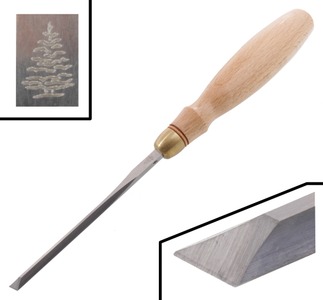 Blue Spruce Toolworks, Portland, Oregon: Unused Skew Blade Beveldge Chisel