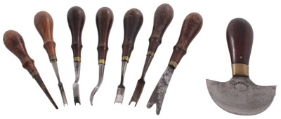 H.F. Osborne & Company, Newark, New Jersey: Wkg. Set Of Cleasn Leather Tool