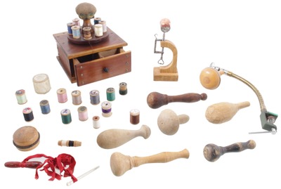 Assorted Makers: Large Pine Sewing Stand
