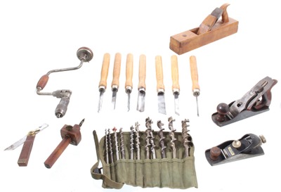 Assorted Makers: Lot Of Clean & Usabl Woodworking Tools