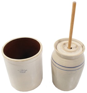 Marshall Pottery Co./Marshall, Tx: Extra Clean Four Gallon Stoneware Chu