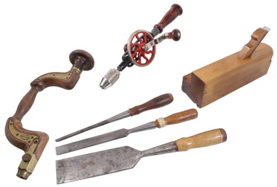 Assorted Makers: Lot Of Clean & Usabl Woodworking Tools