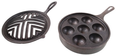 Unmarked: Two Cast Iron Cookware Items