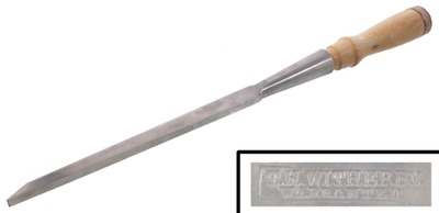 T.H. Witherby, Winsted, Connecticut: Unused 1/4" Socket Mortise Chisel