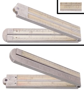 STANLEY (Unmarked), No. 40: One-Foot, Four-Fold Caliper Folding Rule