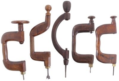 Assorted Makers: Lot Of Five Fixed Pod Braces