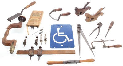 Assorted Makers: Lot Of Clean & Usabl Woodworking Tools