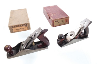 Assorted Makers: Two Original Box Smoothing Planes