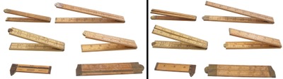 Stanley Rule & Level: Lot Of Six Clean Folding Rules
