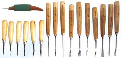 Assorted Makers: Two Wkg. Sets Of Carving Tool