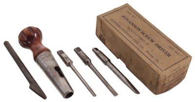 Hultberg-Jonanson Tool Company: "Johanson" Patent Screwdriver