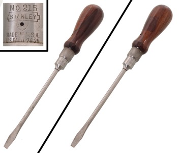 Stanley Rule & Level, No. 215: Rare 6" Blade Ratchet Screwdriver
