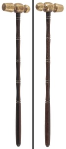 Unmarked: Small Size Brass Ball Pein Hammer
