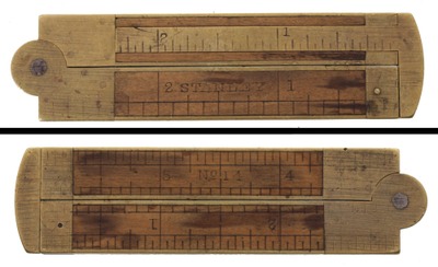 Stanley Rule & Level, No. 14: Six Inch Caliper Folding Rule
