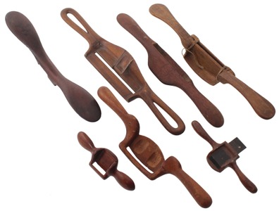 Assorted Makers: Coll. Of Wooden Patterns For Spoke Shaves