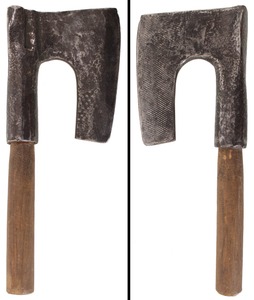 Unmarked: Early Hand Forged Hewing Axe