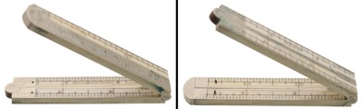 Stanley Rule & Level, No. 40: One-Foot, Four-Fold Caliper Folding Rule