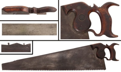 William B. Gregory & Company, Albany, New York: Early "Double Nib" 28" Rip Saw