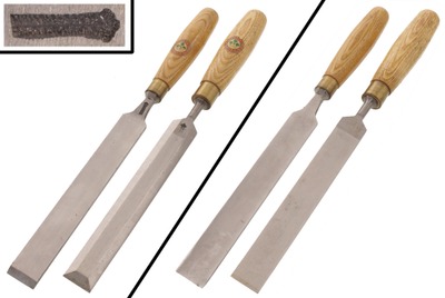 Wm. Marples & Sons, Sheffield, England: Two Boxwood Hdl. Edge Tools