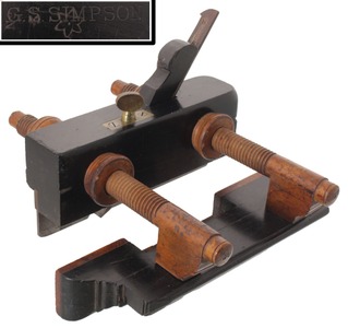 Greenfield Tool Company, Greenfield, Massachusetts: Unhdld. Ebony Plow Plane
