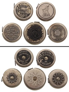 Lufkin Rule Company, Saginaw, Michigan: Five Embossed Body Tape Measure