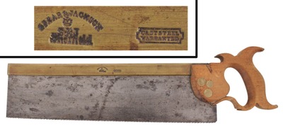 Spear & Jackson, Sheffield, England: Extra Clean Brass Back Tenon Saw