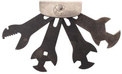 John L. Litomy, Newark, New Jersey: Rare 'slot-Lock" Combination Wrench