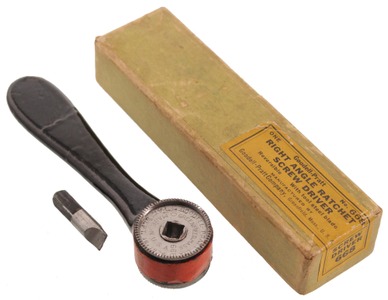 Goodell-Pratt Company, Greenfield, Massachusetts, No. 668: Rt. Angle Ratchet Screwdriver