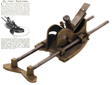 Unmarked: "The Victor" Brass Grooving Plane