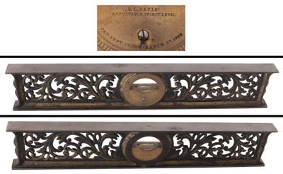 L.L. Davis, Springfield, Massachusetts, No. 3: 18" "Tall Frame" Spirit Level