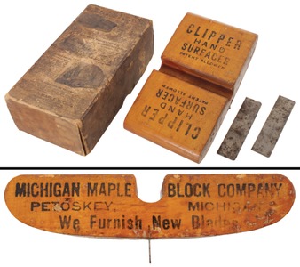 Michigan Maple Block Company, Petoskey, Michigan: "Clipper Hand Surfacer" Scraper
