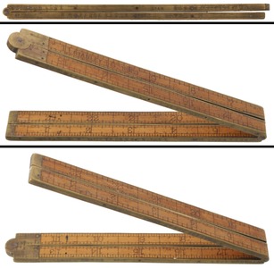 F.E. Marsh, Ware, Massachusetts: "Marsh Dry Measure Gauge" Folding Rule