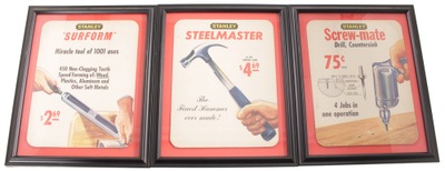 Stanley Tools: Three Later Type "stanley "ising Sign