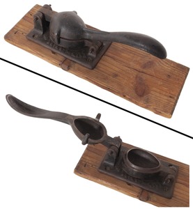T. Mills & Brother, Philadelphia, Pennsylvania: Early Cast Iron Factory Egg Press