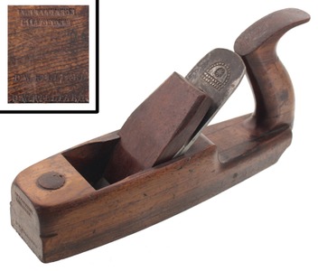 A. Heald & Son, Milford, New Hampshire: Handle Rosewood Body Razee Smooth Plane