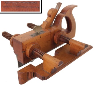 J. Kellogg, Amherst, Massachusetts: Handled Bowood Plow Plane