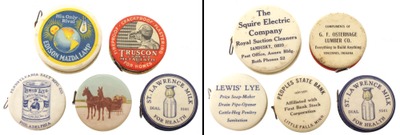 Assorted Makers: Coll. Of Five Advert Tape Measures