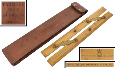 Aston & Mander & Co./London: W.W. Ii Era Boxwood Navigator's Rule