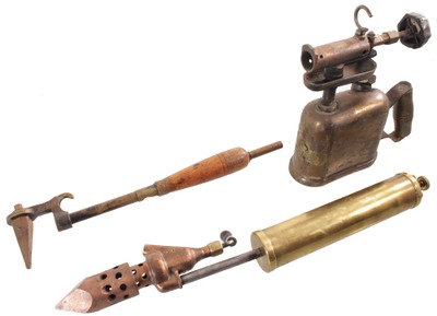 Assorted Makers: Three Brass & Copper Collectible Items