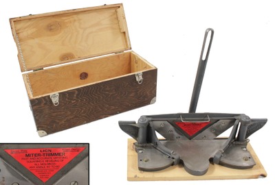 Pootatuck Corp., Cornish, New Hampshire: "Lion" Brand Mitre Trimmer