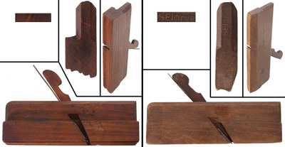 Assorted Makers: Two Early Maker Molding Planes
