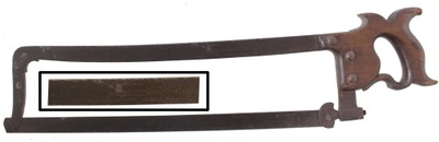 Cortland Wood & Company, Sing Sing, New York: Early Priston Mkr. Made Butcher Saw