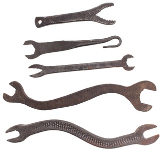 Unmarked: Five File Forged Wrenches