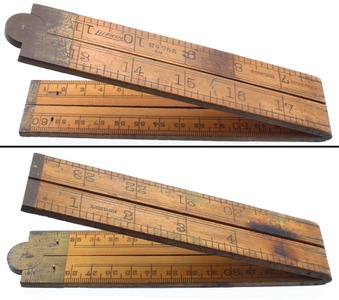 Lufkin Rule Company, Saginaw, Michigan, No. 752 EM: Two-Foot/Four-Fold Folding Rule