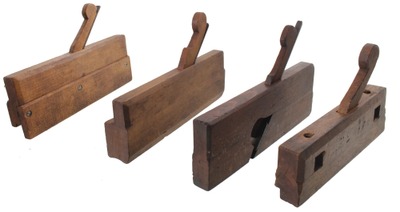 Assorted Makers: Four 18th C. Form Woodworking Planes